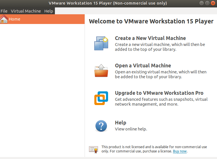 install VMware workstation player on ubuntu