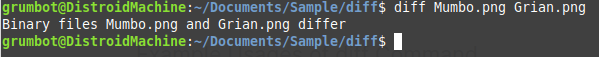diff command in Linux file sample