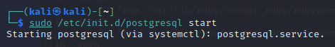 PostgreSQL service