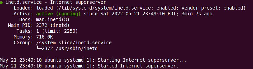 Start Telnet Service