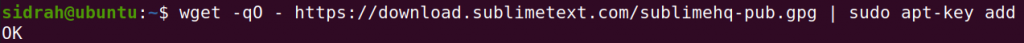 Add Sublime to APT