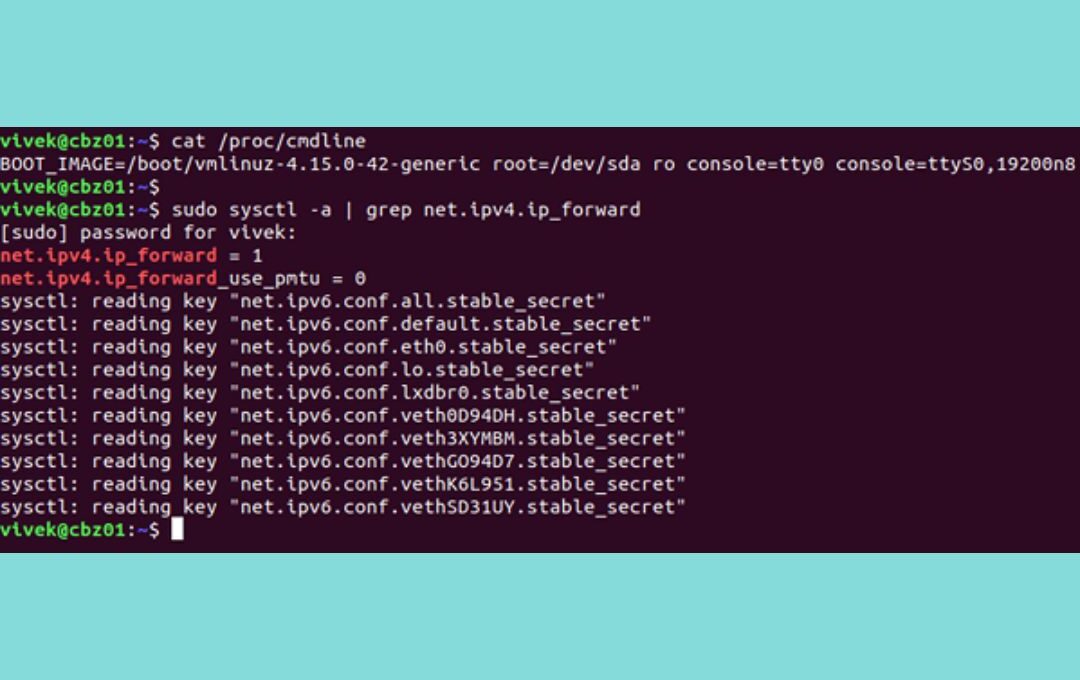 How to Modify Kernel Variables Using sysctl Command on Linux