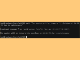How to Send Broadcast Message to Users on Linux