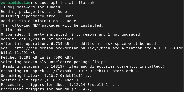 install flatpak