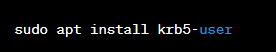 install the Kerberos client 