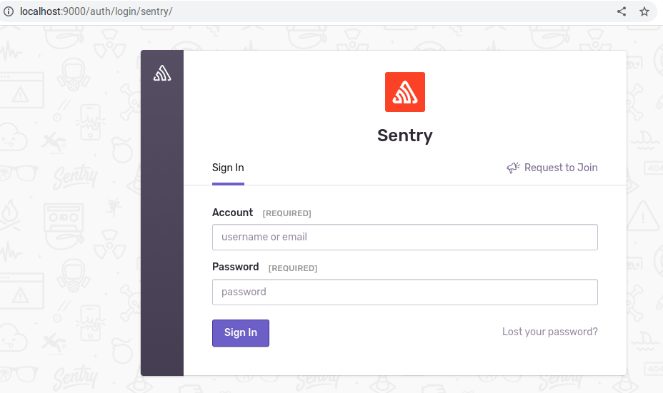 sentry web app
