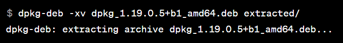 Extract Files from a DEB Package on Debian 5