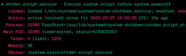 Run a Script Before Shutdown Under Systemd 4
